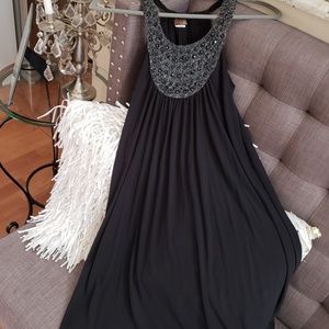 Jeweled Neck Cocktail or Evening Dress